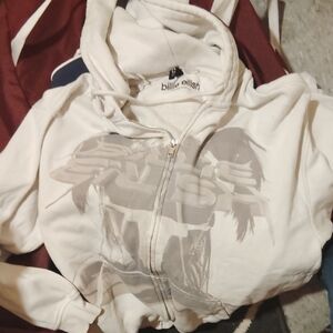 Divided White Graphic Hoodie